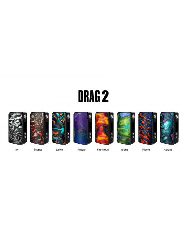 VooPoo Drag 2 Vape Box Mod, Black Frame