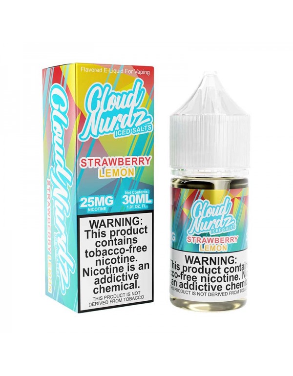 Clouds Nurdz Salt TFN - Strawberry Lemon ICED