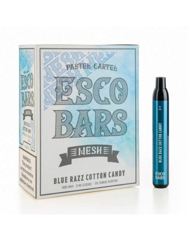 Esco Bars - 2500 Mesh Disposable - Blue Razz Cotton Candy
